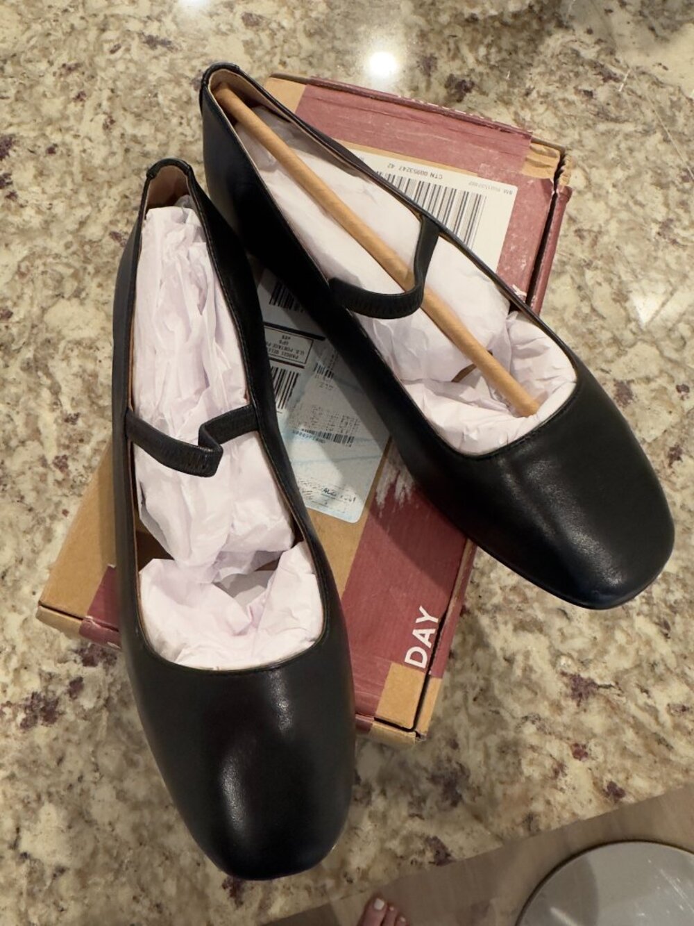 Madewell Greta Black Leather Mary Jane-New In Box